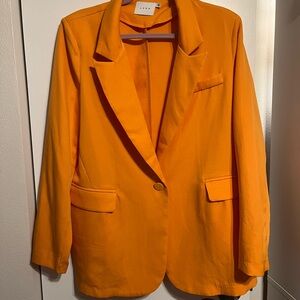 Lush Vibrant Orange Blazer